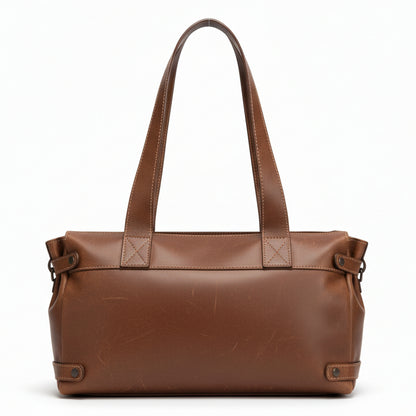 Borsa da Donna Nero Giardini, 7324, Vera Pelle Delavato Marrone Beige