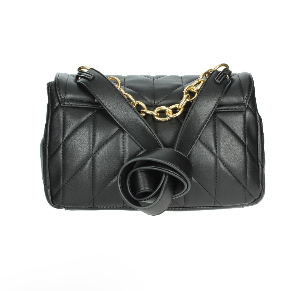 Pregunta Borsa a Tracolla ABEG029 Nero, Donna, con Catena