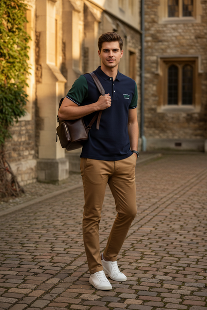 T-shirt Polo Uomo Nero Giardini, Blu e Verde, Taglia 50 IT, P671310U