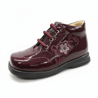 Scarpe bambina Bordeaux Safari Kid's, Vera Pelle, Vernice