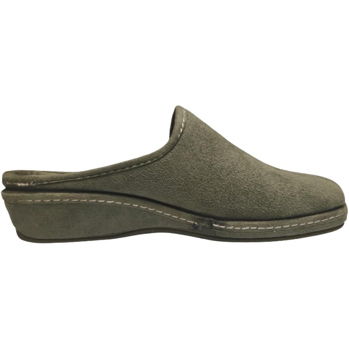 Cinzia Soft Pantofole Donna in Velour, Verde con Farfalla Glitterata, Ciabatte Chiuse, 026151 002
