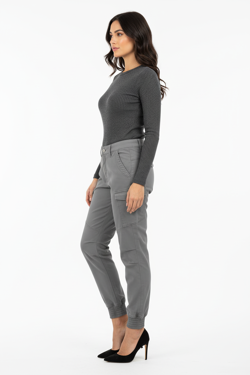 Pantaloni Cargo da donna, Grigio, Nero Giardini, A364703D