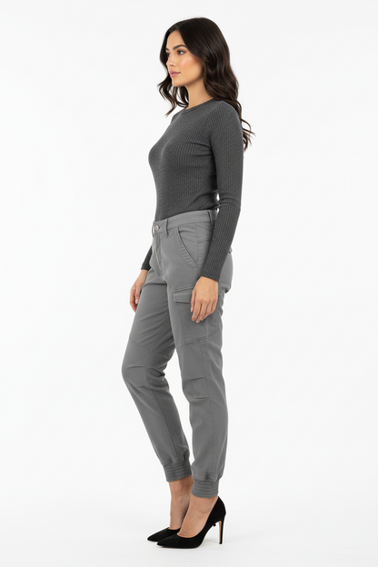 Pantaloni Cargo da donna, Grigio, Nero Giardini, A364703D