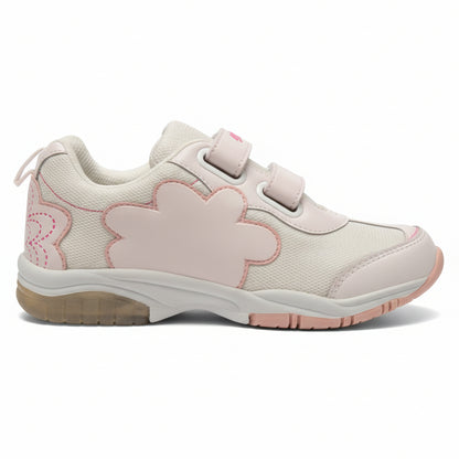 Scarpe da Bambina, Barbie, Bianco e Rosa, Tela, Doppio Strappo