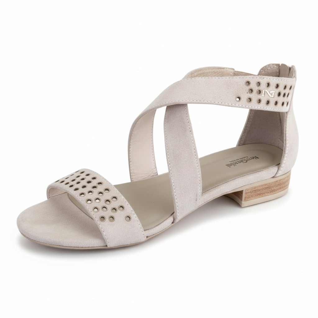 Sandali Donna Nero Giardini, Vera Pelle, Beige, P410911D, 39 IT