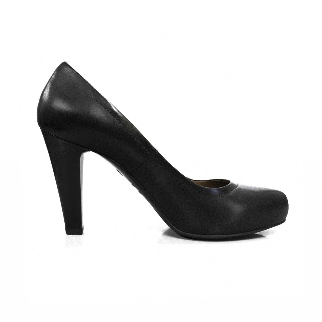 Dècolletè NeroGiardini A208140DE - Tacco Alto 9 cm con Plateau Interno, Vera Pelle, Nero