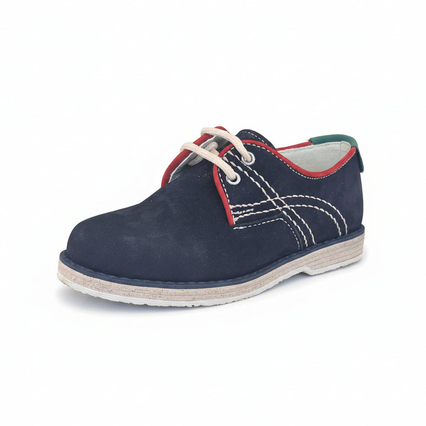 Scarpe Bambini Stile inglese, CiaoBimbi, Vera Pelle, Blu, 28 IT