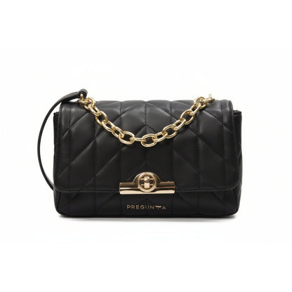 Pregunta Borsa a Tracolla ABEG029 Nero, Donna, con Catena