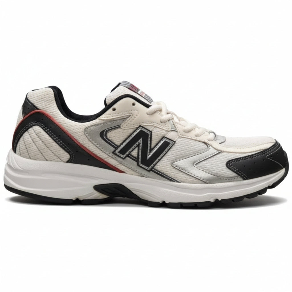 NewBalance MR310WB Scarpe da Ginnastica Sportive, Bianco e Nero con Dettagli Rossi, per Uomo