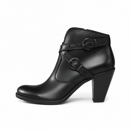 Stivaletti Texani Donna, Nero Giardini, Vera Pelle, Nero, Zip, 37 EU