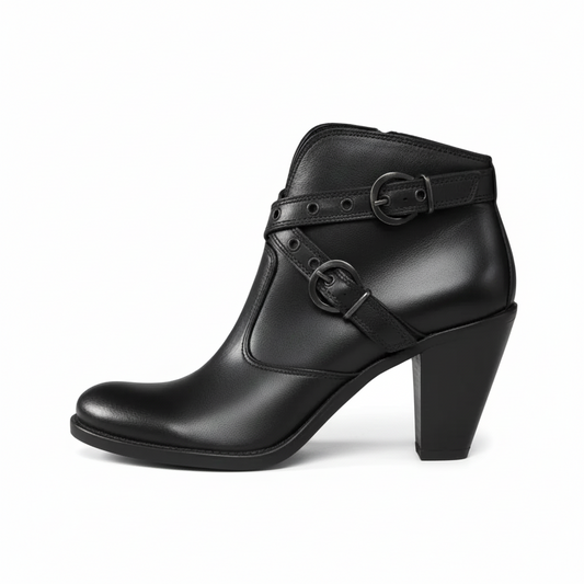Stivaletti Texani Donna, Nero Giardini, Vera Pelle, Nero, Zip, 37 EU