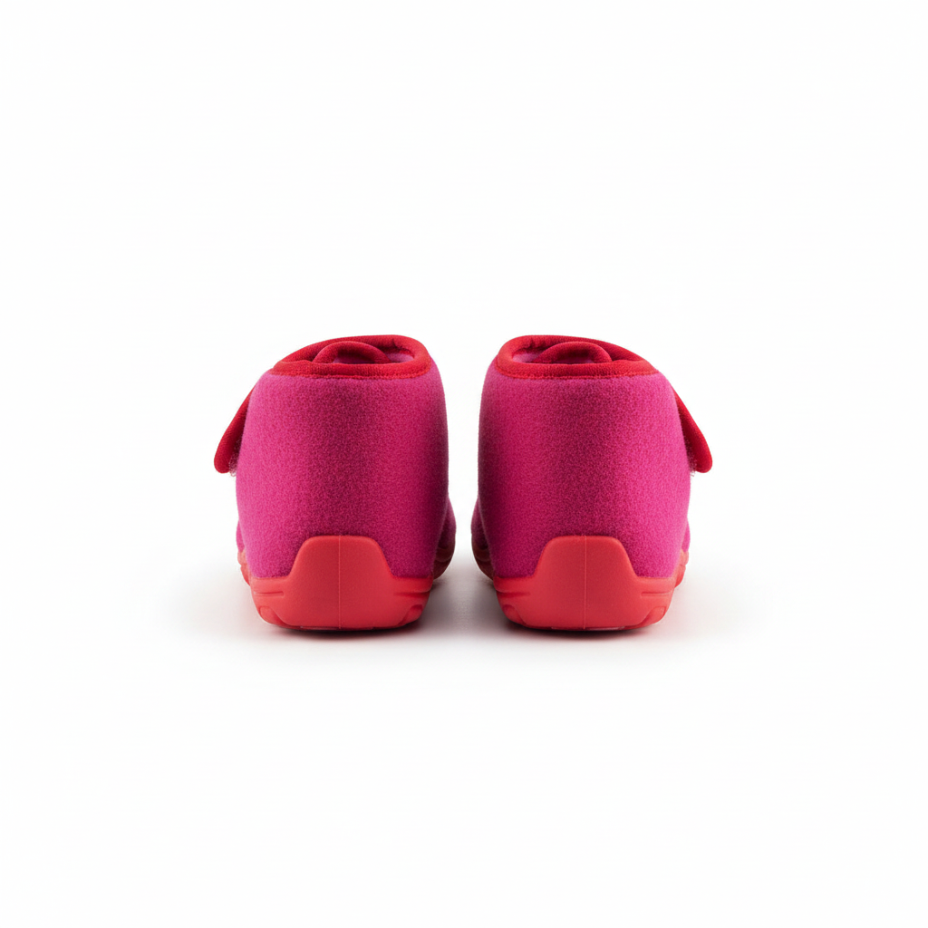 Pantofole Bambina, 28, Rosa Viola con stella argento glitter