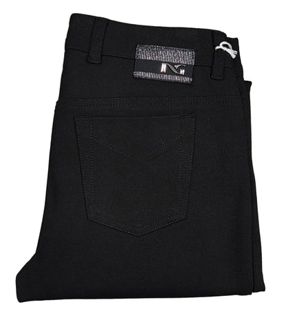 Pantaloni donna Nero Giardini, Nero, A364705D, Taglia 42 EU, Bottone monogram