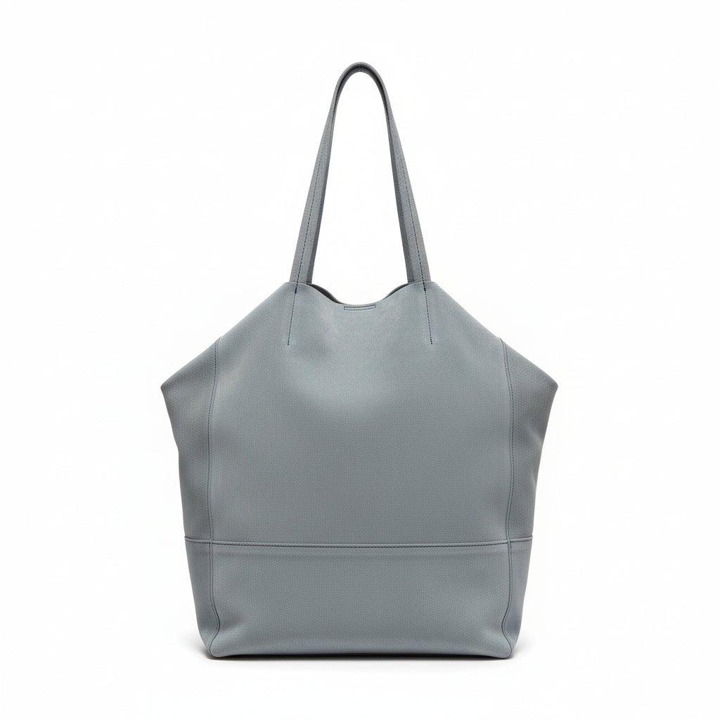 Borsa Nero Giardini Morbida, Vera Pelle di Camoscio, Color Azzurro Denim, P442012D