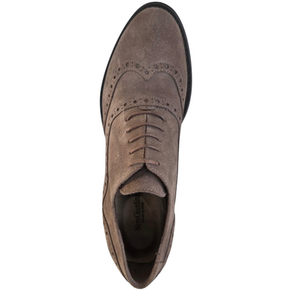 Scarpe Francesine Donna NeroGiardini A005420D - Tacco a blocco, Pelle Scamosciata, Verdegris Tortora