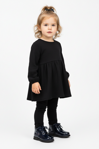 Scarpe da Bambina, Vera Pelle in Vernice, Blu Notte, Safari Kid's
