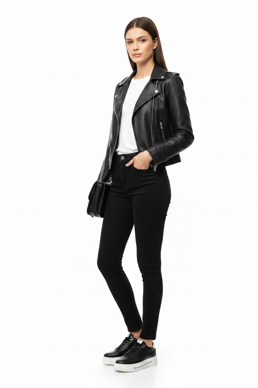 Sneakers Donna Cinzia Soft, Plantare Estraibile, Vera Pelle Nero Argento Platform IV1019258