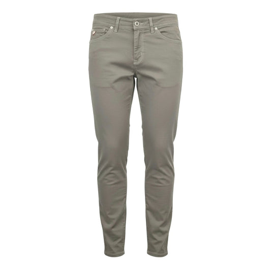 Pantaloni Uomo Nero Giardini, Grigio, Gabardina, Tasche, 46 IT