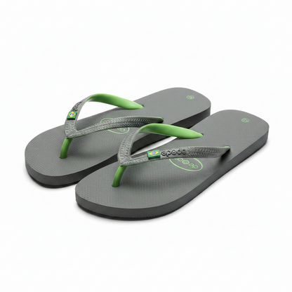 Infradito Mare Uomo Bandiera Brasile – Grigio e Verde
