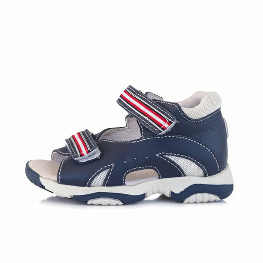 Sandali Bambini Briciole Vera Pelle Vitello Blu | Taglia 24