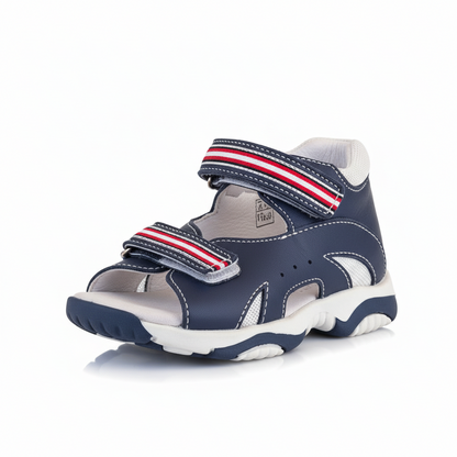 Sandali Bambini Briciole Vera Pelle Vitello Blu | Taglia 24