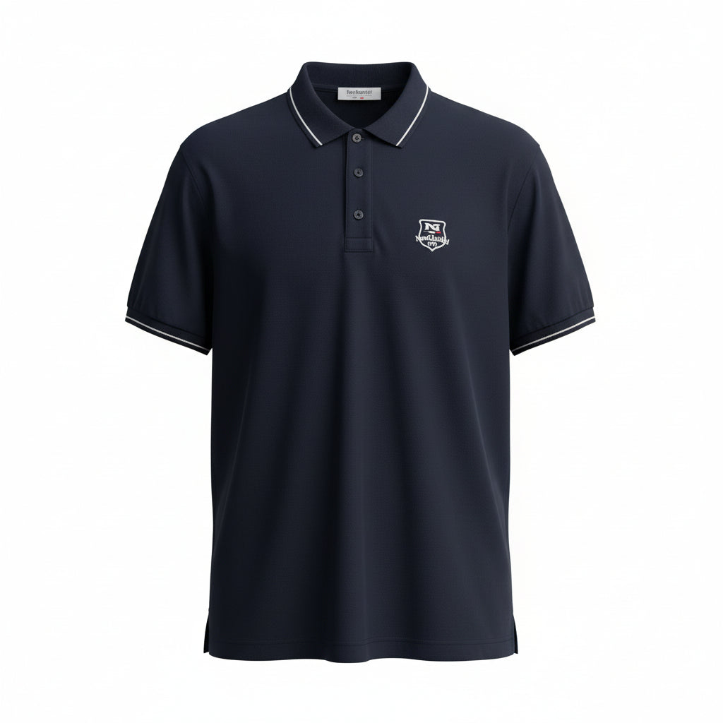 T-Shirt Polo Uomo Nero Giardini, Blu, Taglia 48 IT, P671260U