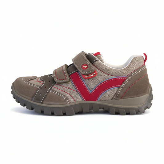 Sneakers Bambini Primigi 29162 Vera Pelle Vitello Sabbia Rosso