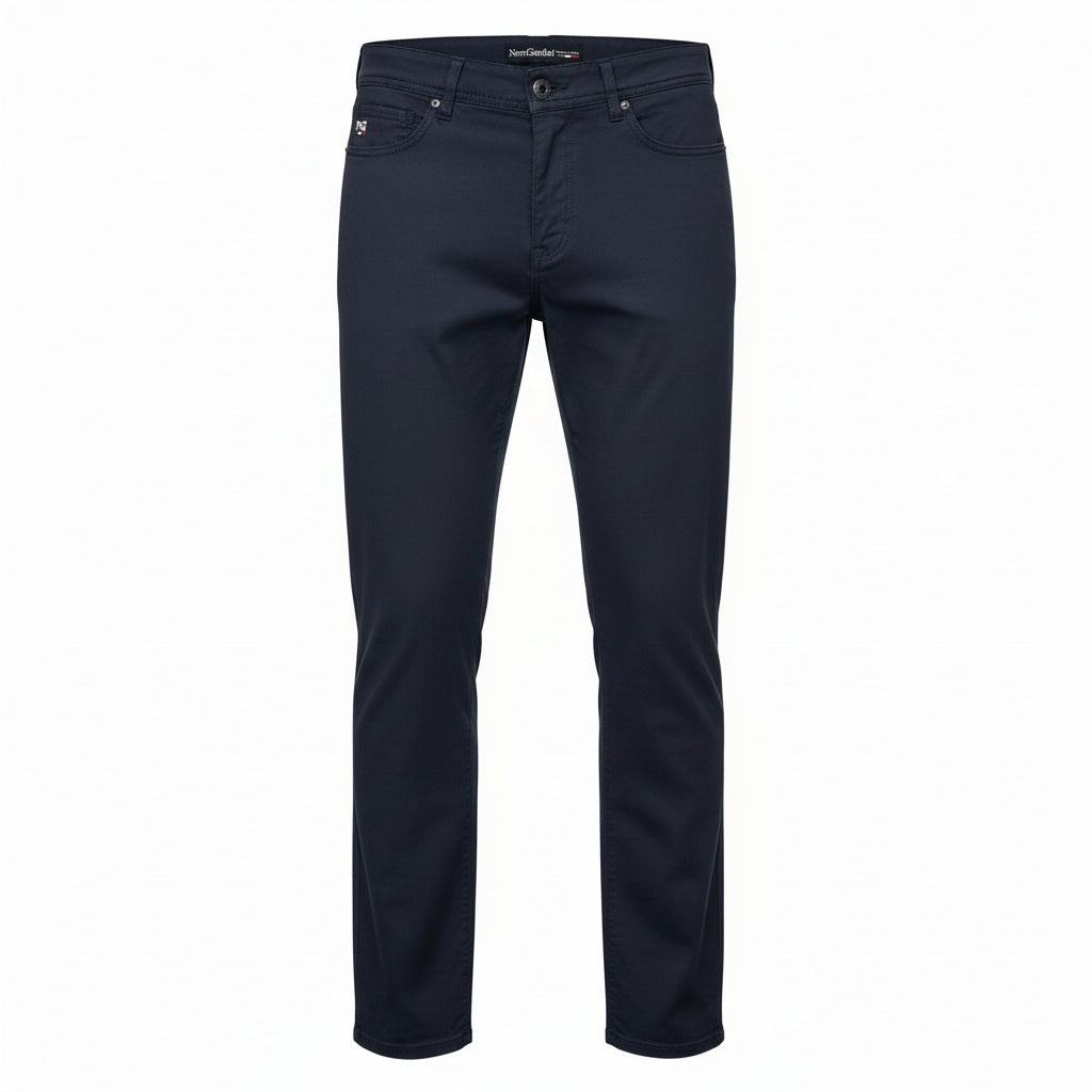 Pantaloni Blu Uomo Nero Giardini, Slim, P474502U, 46 IT