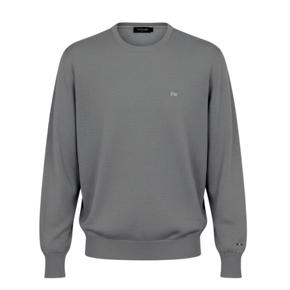 Maglia Uomo Nero Giardini, Grigio Fumo, Cotone, 48 IT, Girocollo
