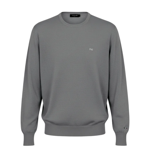 Maglia Uomo Nero Giardini, Grigio Fumo, Cotone, 48 IT, Girocollo