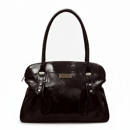 Borsa Elegante Nero Giardini Marrone Testa di Moro, Naplak