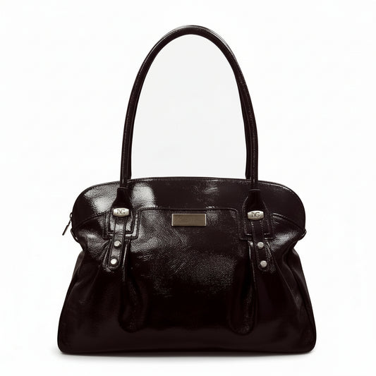 Borsa Elegante Nero Giardini Marrone Testa di Moro, Naplak