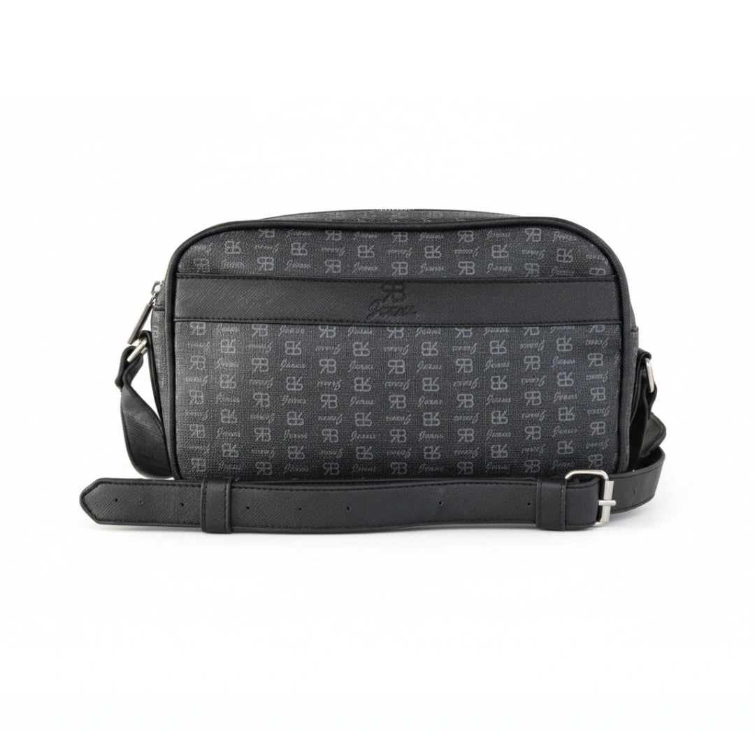 Borsa Monogram Renato Balestra con tracolla regolabile Nero