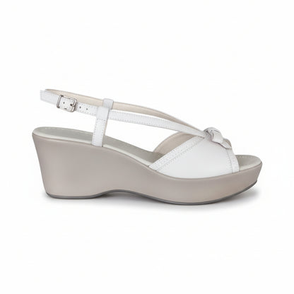 Sandali Donna Nero Giardini, 38 IT, Zeppa, Vera Pelle Beige Sabbia, P308820D