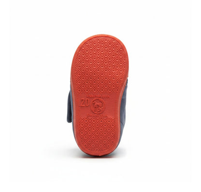Pantofole Bambini Emanuela Blu Avio Arancio, 20