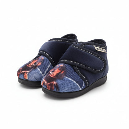 Pantofole Bambini Emanuela, Blu, Plantare Estraibile, 21