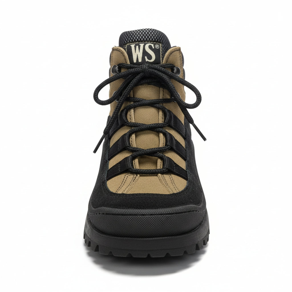 Scarponi Walk Safari, 9737I, Vera Pelle, Nero e Beige, 36 EU