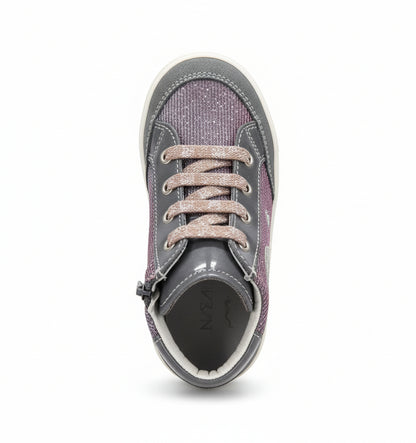 Nero Giardini Sneakers Glitter Cangianti da Bambina con Zip - 21 EU