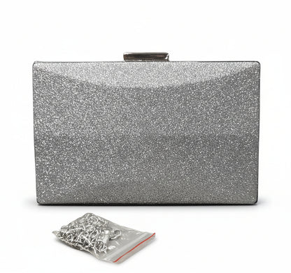 Pochette Glitter Argento