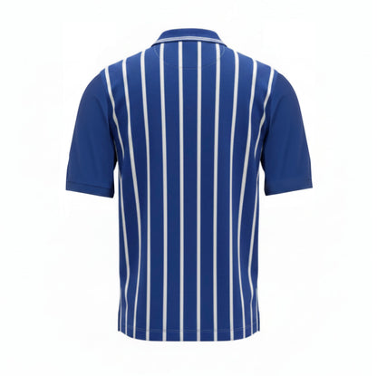 Polo Uomo Kappa Blu a Righe Bianche Sportiva