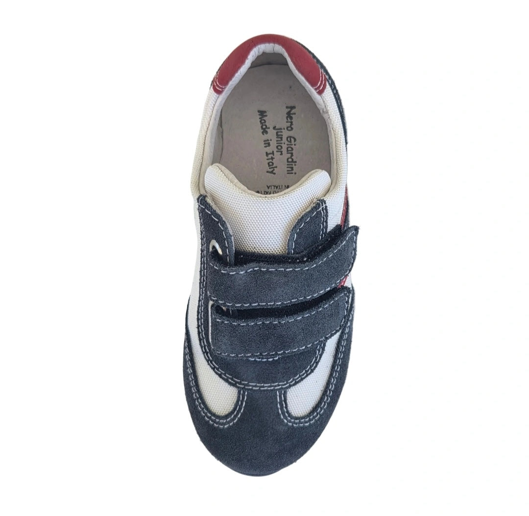 Sneakers Bambino Nero Giardini, Bianco, Blu Navy, Rosso, P325600M