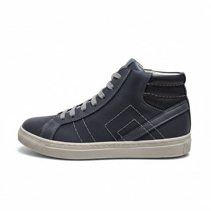 Sneakers Bambini, NeroGiardini Junior, A634000M, Vera pelle, Zip e Lacci