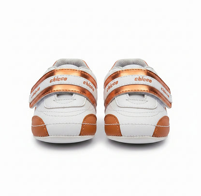 Snsakers Chicco Bimbo Bianco e Arancio Strappo