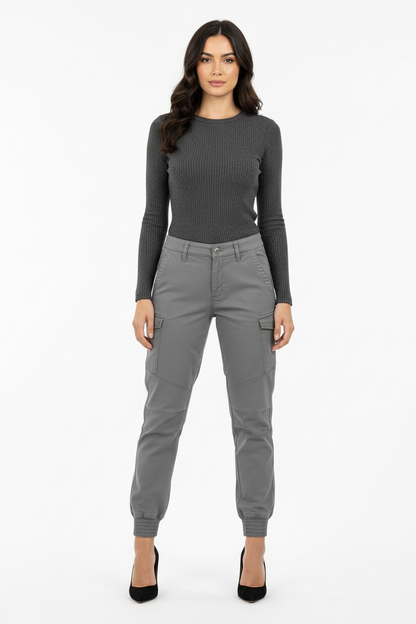 Pantaloni Cargo da donna, Grigio, Nero Giardini, A364703D