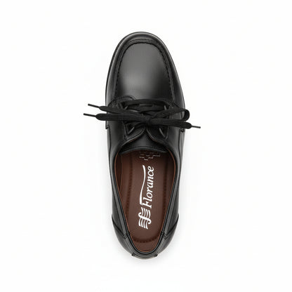 Scarpe classiche, Donna, Florance, con lacci Vera Pelle, Nero - 36 EU