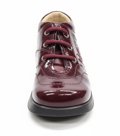Scarpe bambina Bordeaux Safari Kid's, Vera Pelle, Vernice