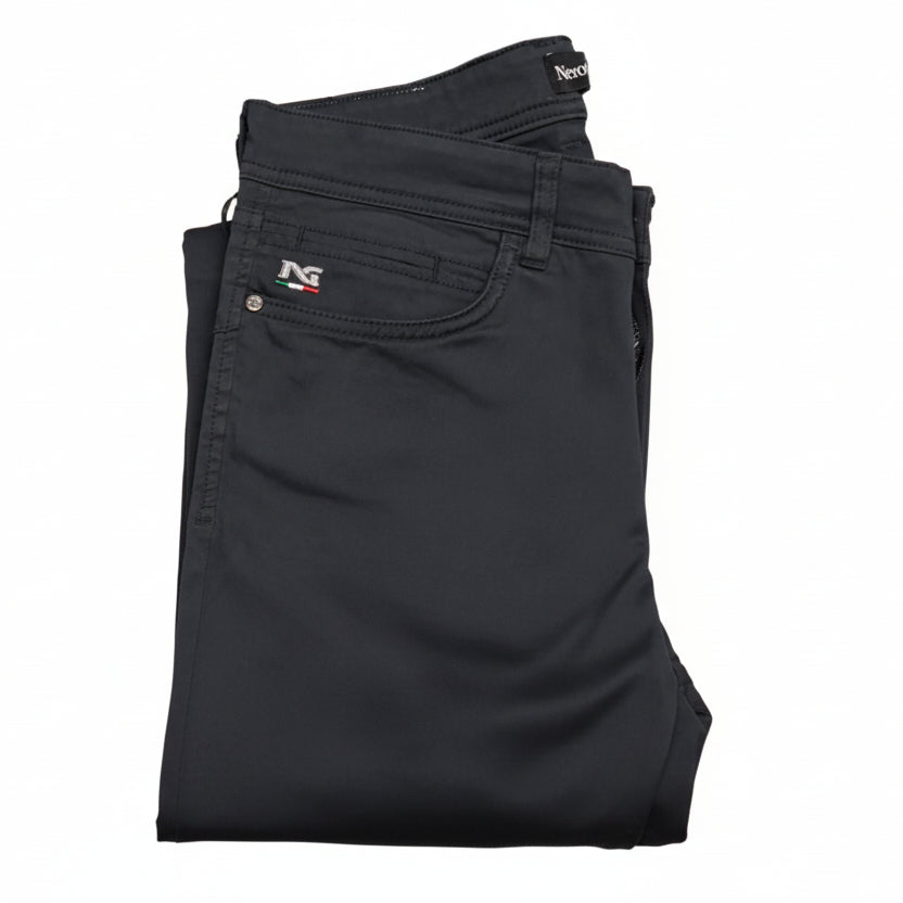 Pantaloni Blu Uomo Nero Giardini, Slim, P474502U, 46 IT