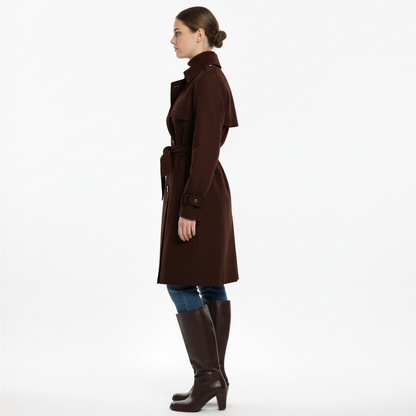 Stivali Texani Donna NeroGiardini 00580 Vera Pelle, Tacco, Zip,Marrone Testa di Moro