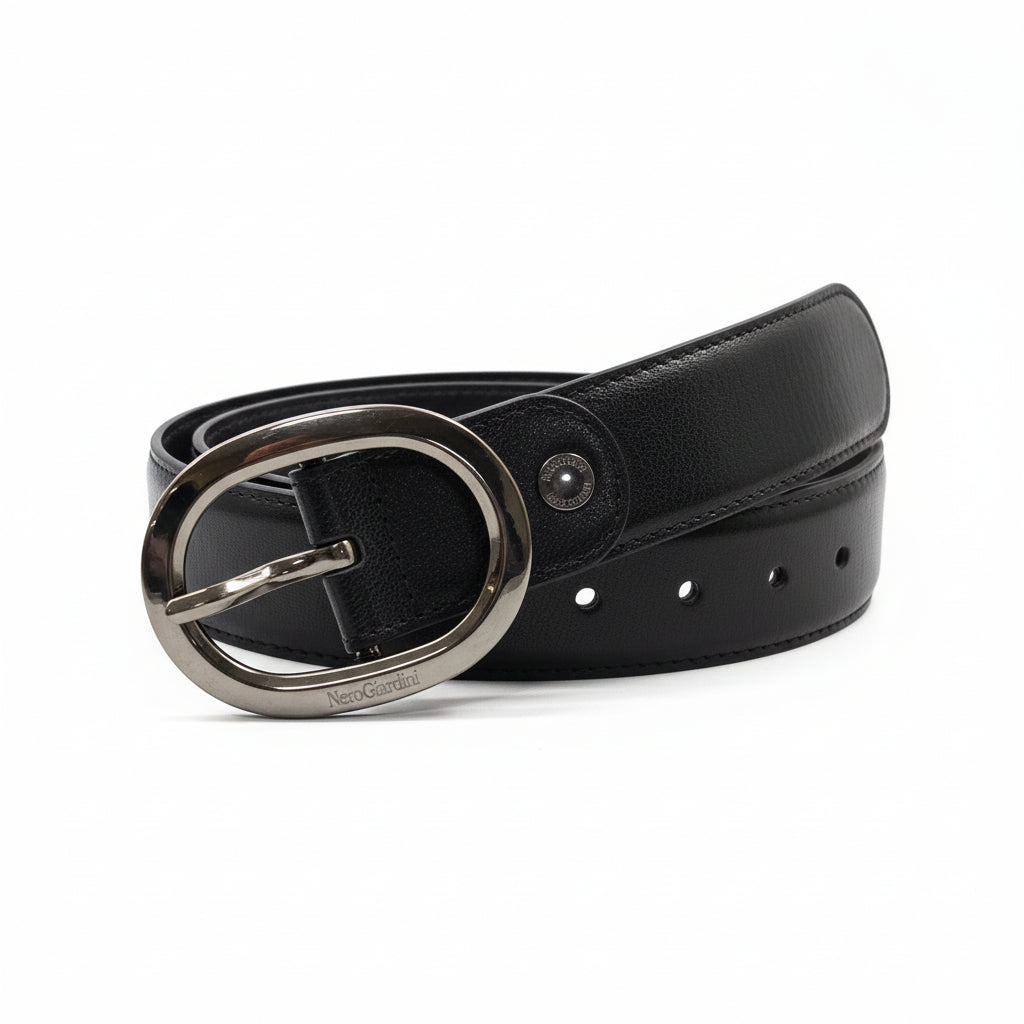NeroGiardini Cintura da Donna Vera Pelle Nero A551093D