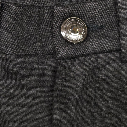 Pantaloni morbidi da donna, Nero Giardini, Grigio Scuro melange, Cotone